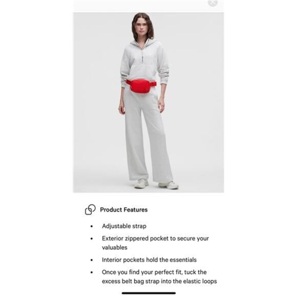 Lululemon Bright Pink Everywhere Belt Bag 1LNWOT - Picture 7 of 8